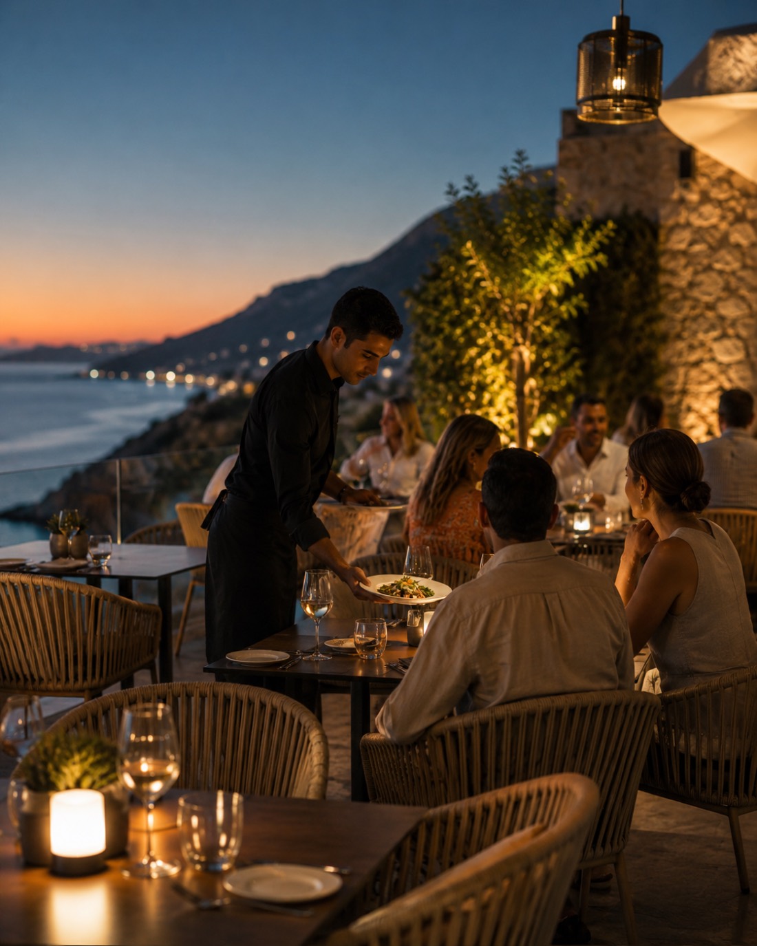 Terrasse de restaurant